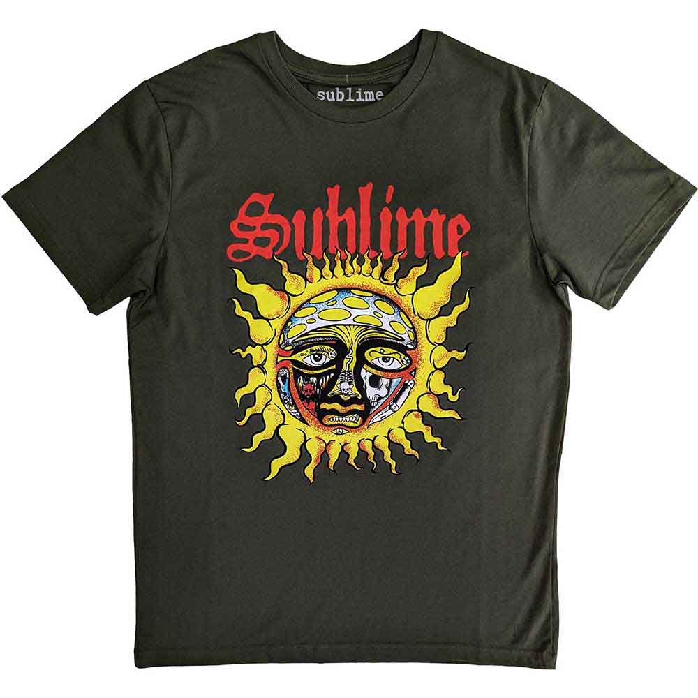 Sublime Unisex T-Shirt Yellow Sun Green (XXL)
