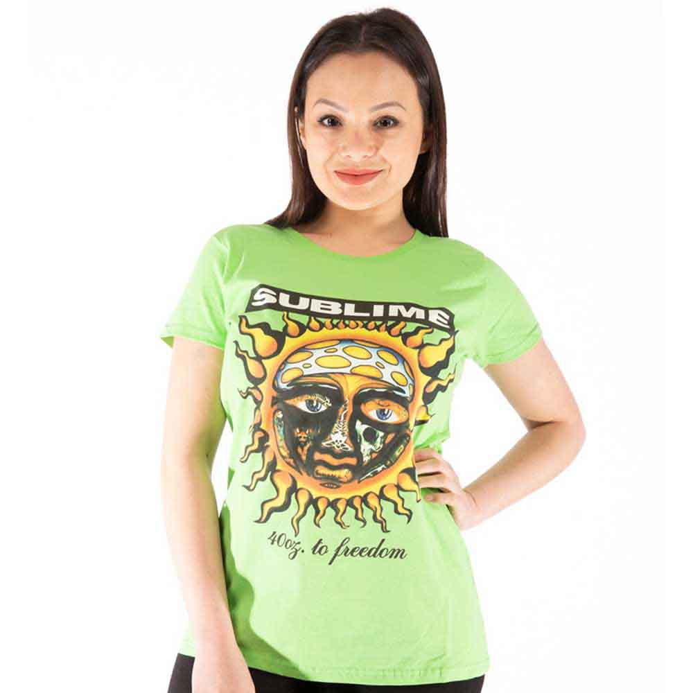 Sublime Ladies T-Shirt 40oz To Freedom Green (XXL)