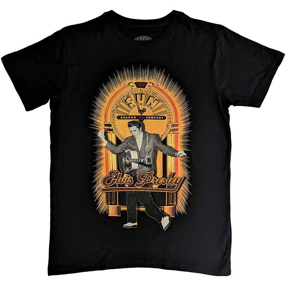 Sun Records Unisex T-Shirt Elvis Dancing Black (XXL)