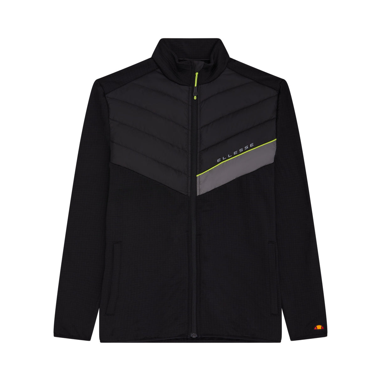 Ellesse (SS24) Mens Jordizo Full Zip Up Top Black (XL)