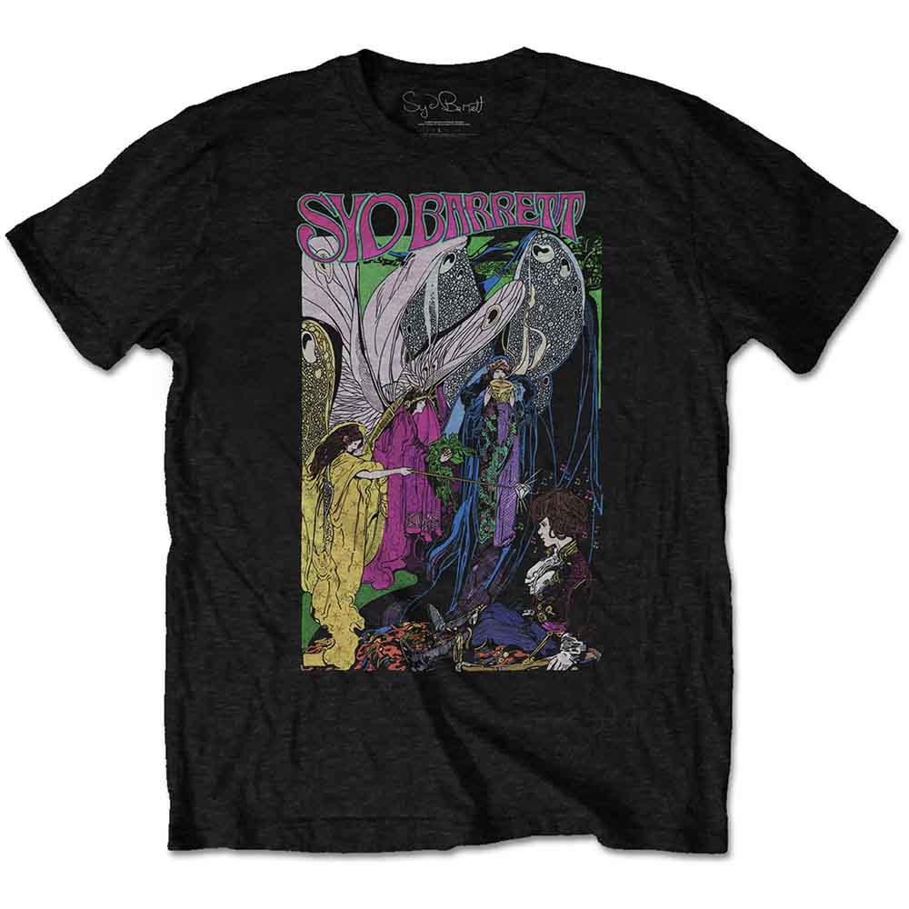 Syd Barrett Men's T-shirt Fairies Black (L)