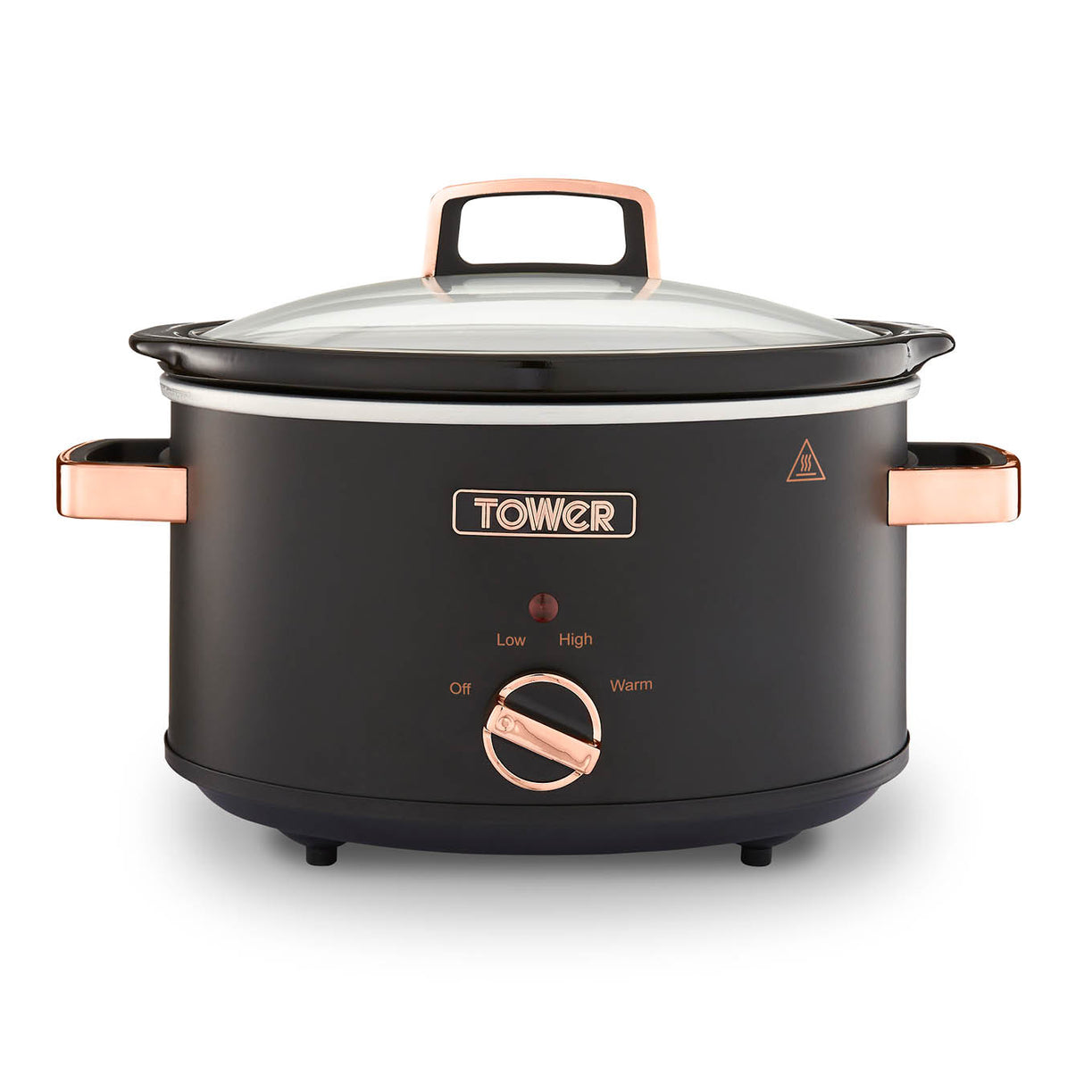 Tower Cavaletto T16042BLK 3.5L Slow Cooker Black/Rose Gold