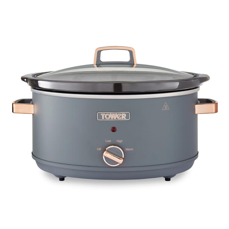 Tower Cavaletto T16043GRY 6.5L Slow Cooker Grey/Rose Gold