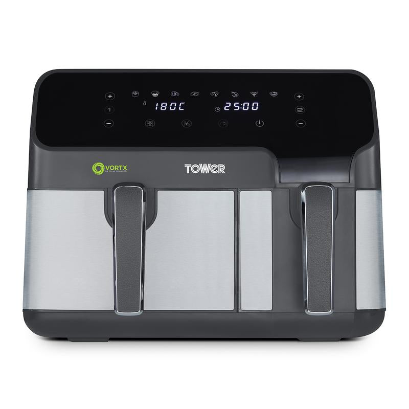 Tower Vortx T17099 8.5L Digital Dual Basket Air Fryer Black