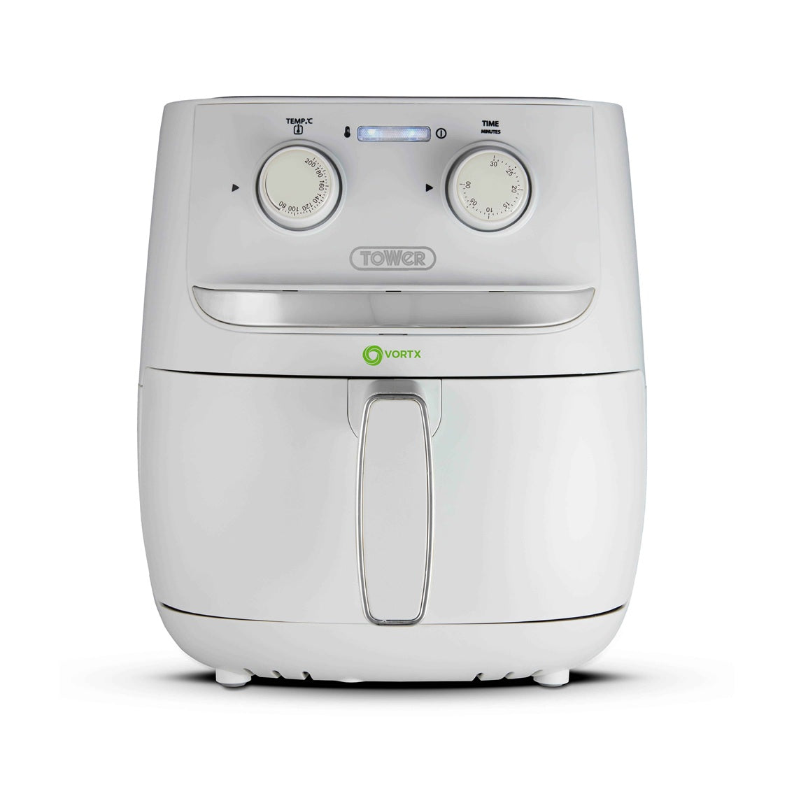 Tower Vortx T17126WHT 3.8L Manual Basket Air Fryer White/Silver