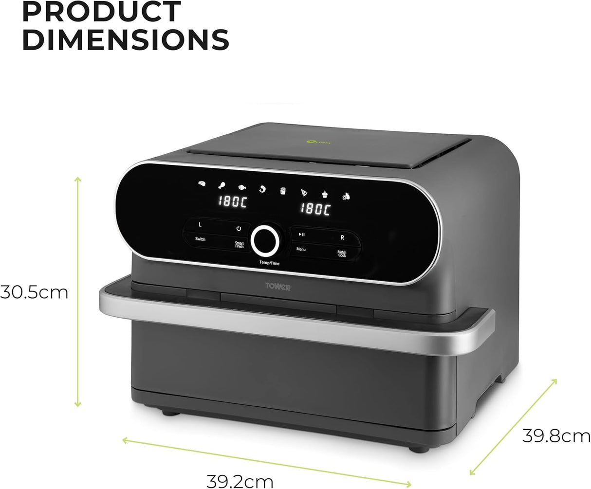 Tower Vortx Elite T17200 11.0L Flexi Draw Basket Digital Air Fryer Black