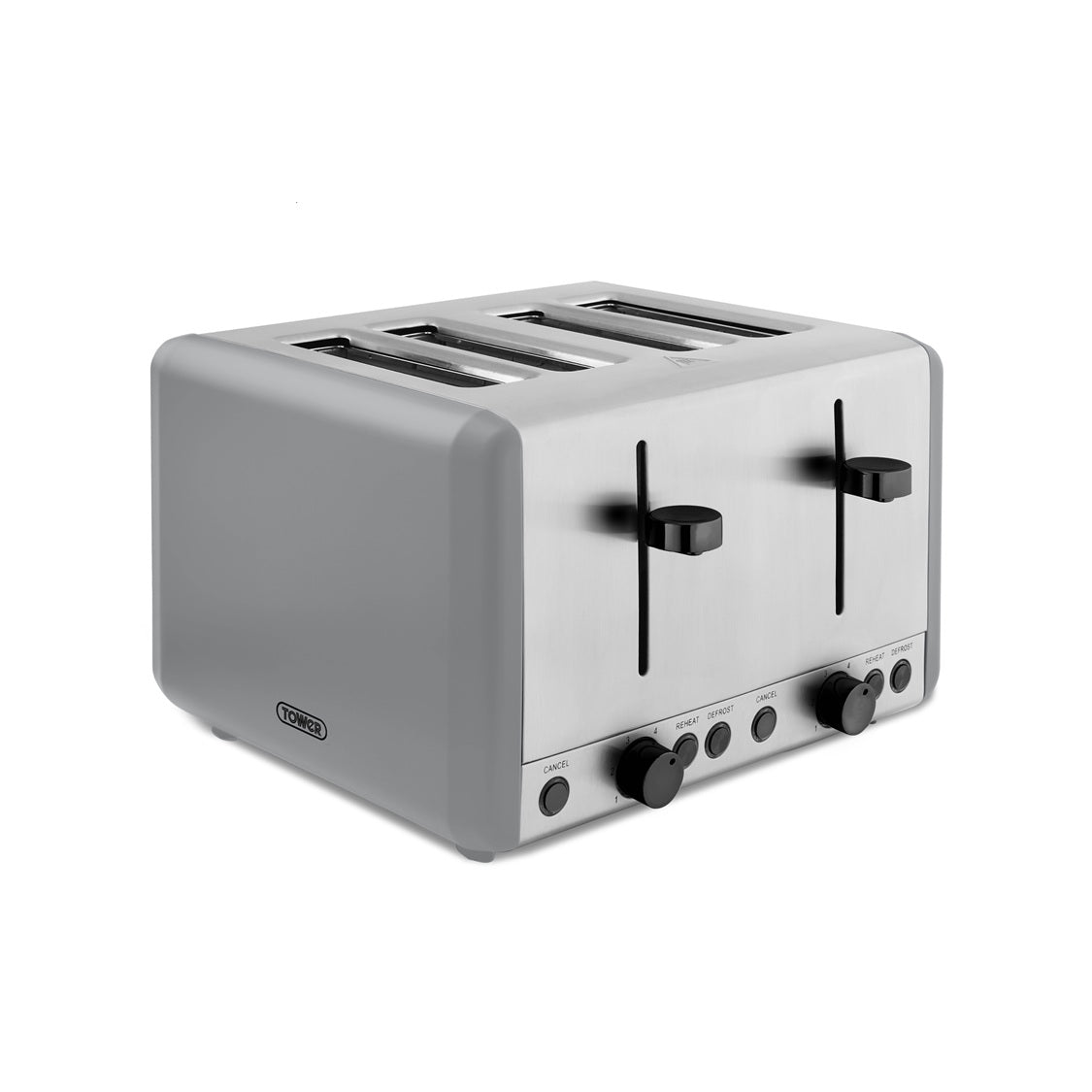 Tower Sera T20086GRY 1600W 4-Slice Toaster Grey