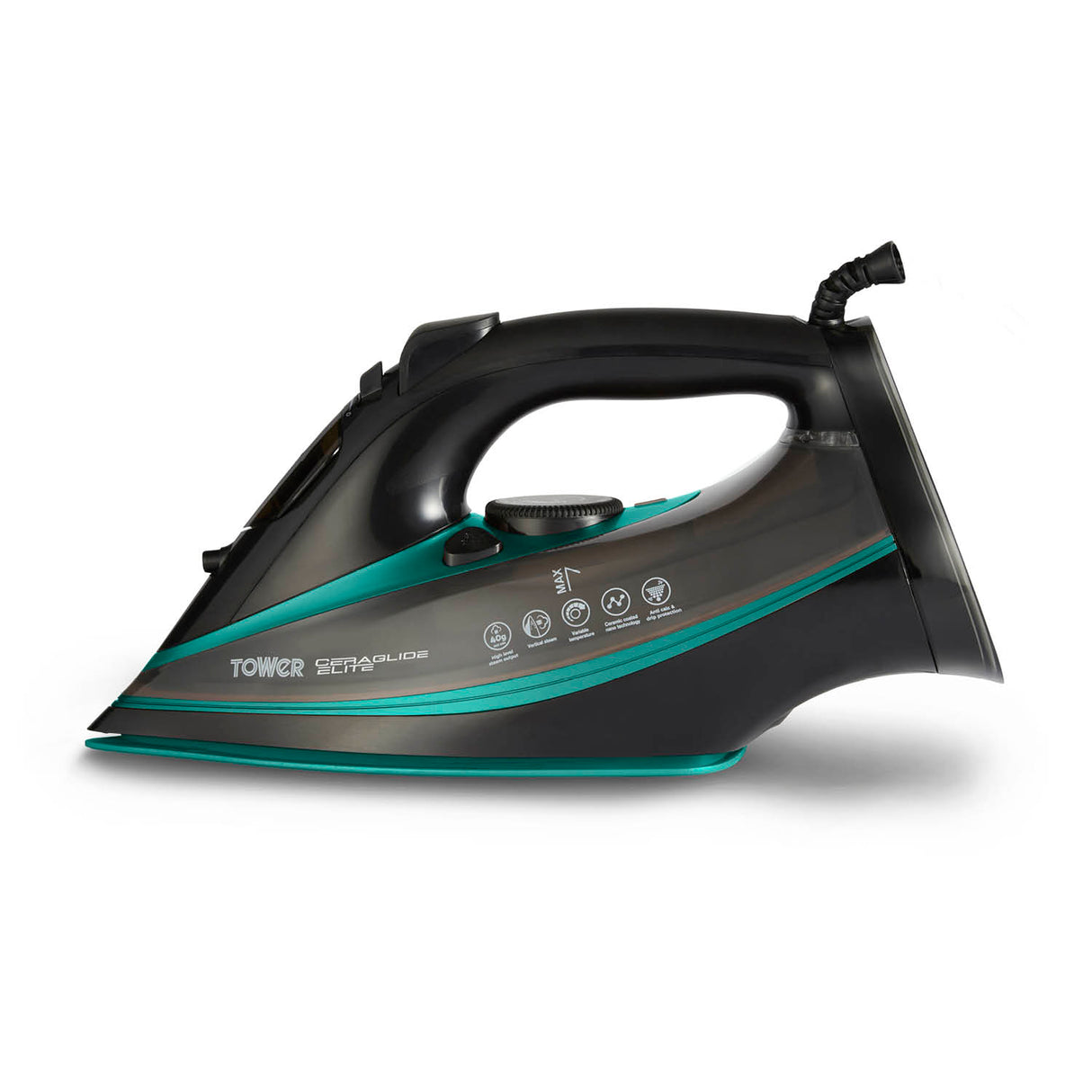 Tower T22013TL CeraGlide Elite 3100W Stem Iron Black/Teal