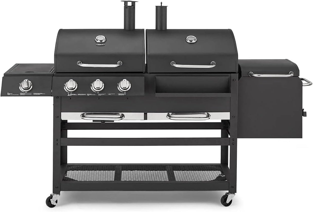 Tower Ignite Multi XL Dual Fuel BBQ with Side Burner & Smoker Grill