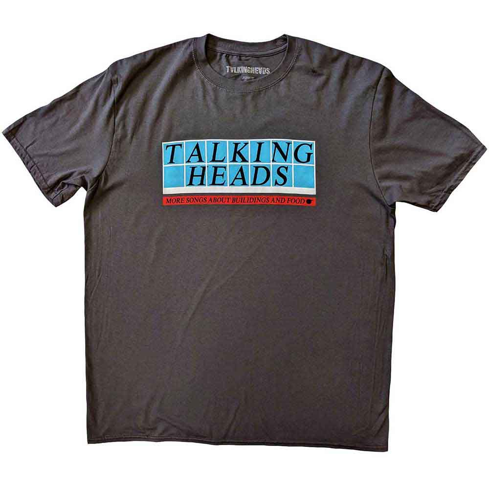 Talking Heads Unisex T-Shirt Tiled Logo Grey (XL)