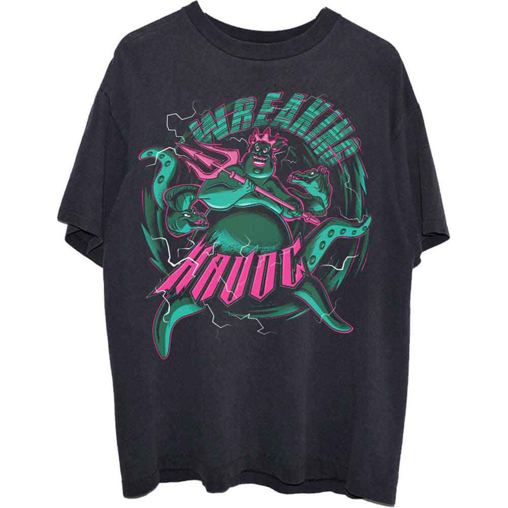 Disney Unisex T-Shirt Little Mermaid Ursula Wreaking Havov Black (S)