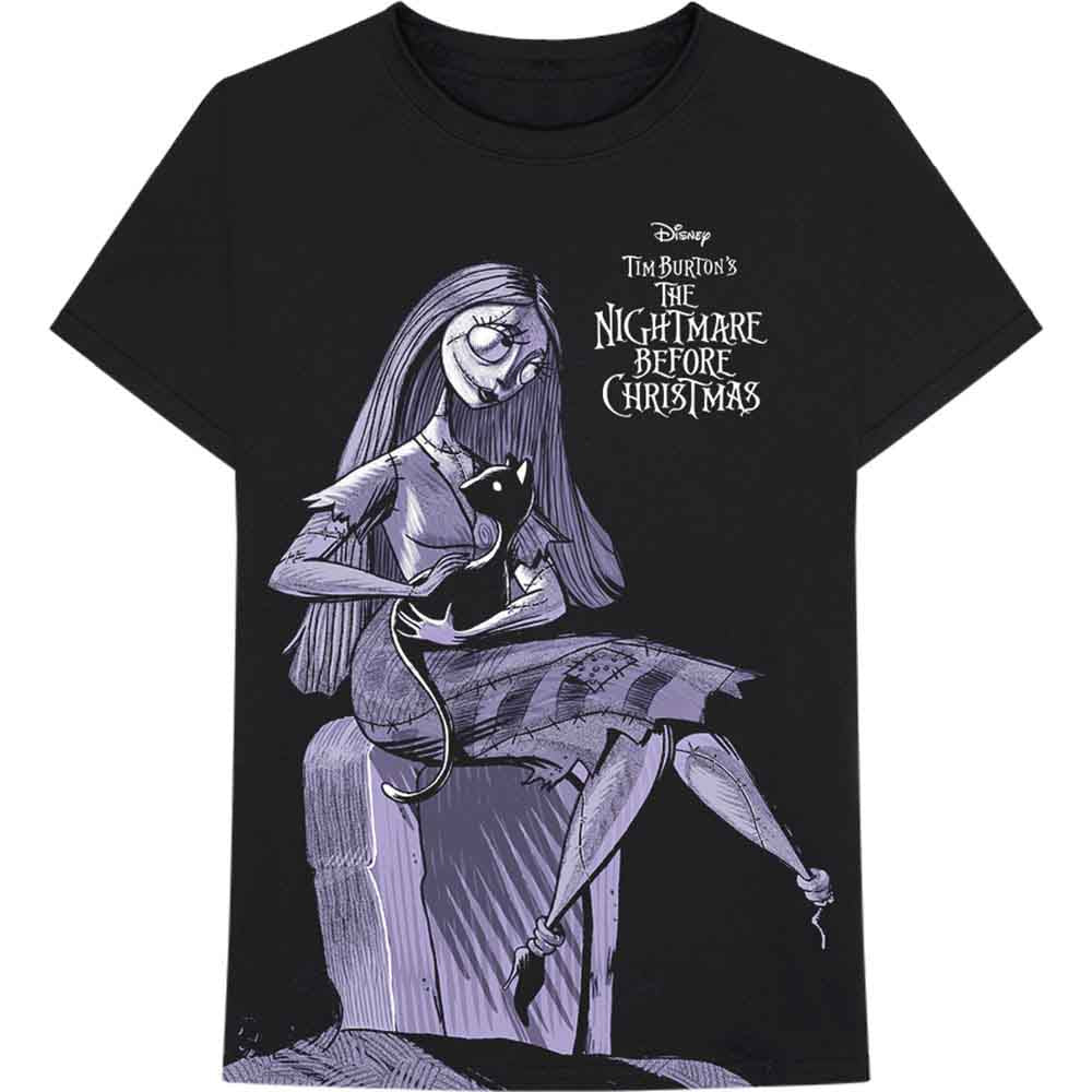 Disney Unisex T-Shirt The Nightmare Before Christmas Sally Jumbo Black (XL)