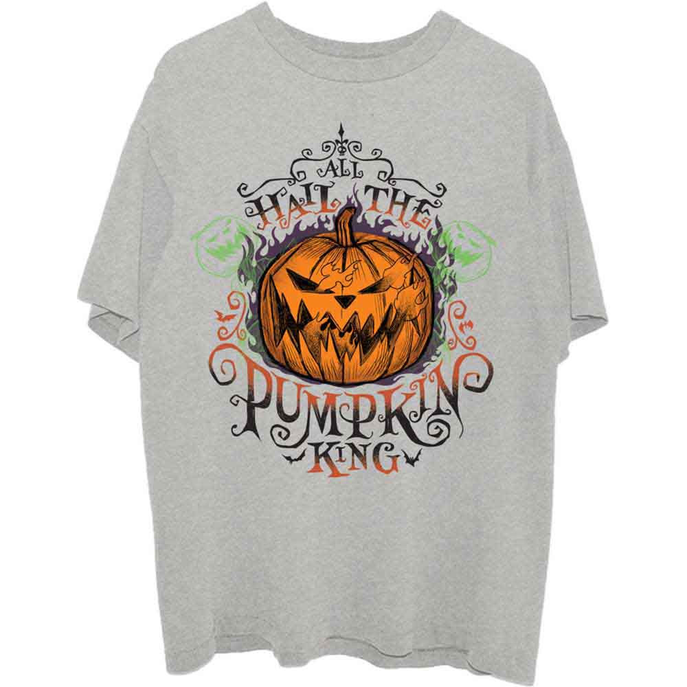 Disney Unisex T-Shirt The Nightmare Before Christmas All Hail Grey (S)