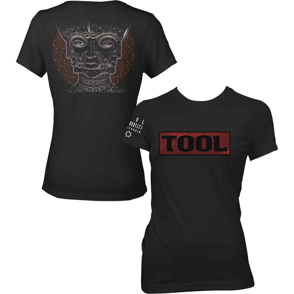 Tool Ladies T-Shirt Shaded Box (Back Print) Black (XXL)