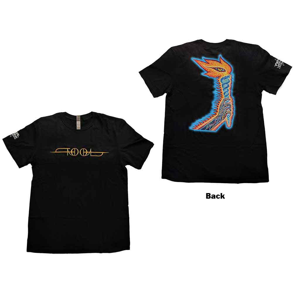 Tool Unisex T-Shirt The Torch (Back Print) Black (L)