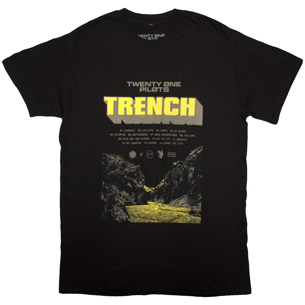 Twenty One Pilots Unisex T-Shirt Trench Cliff Black (XXL)