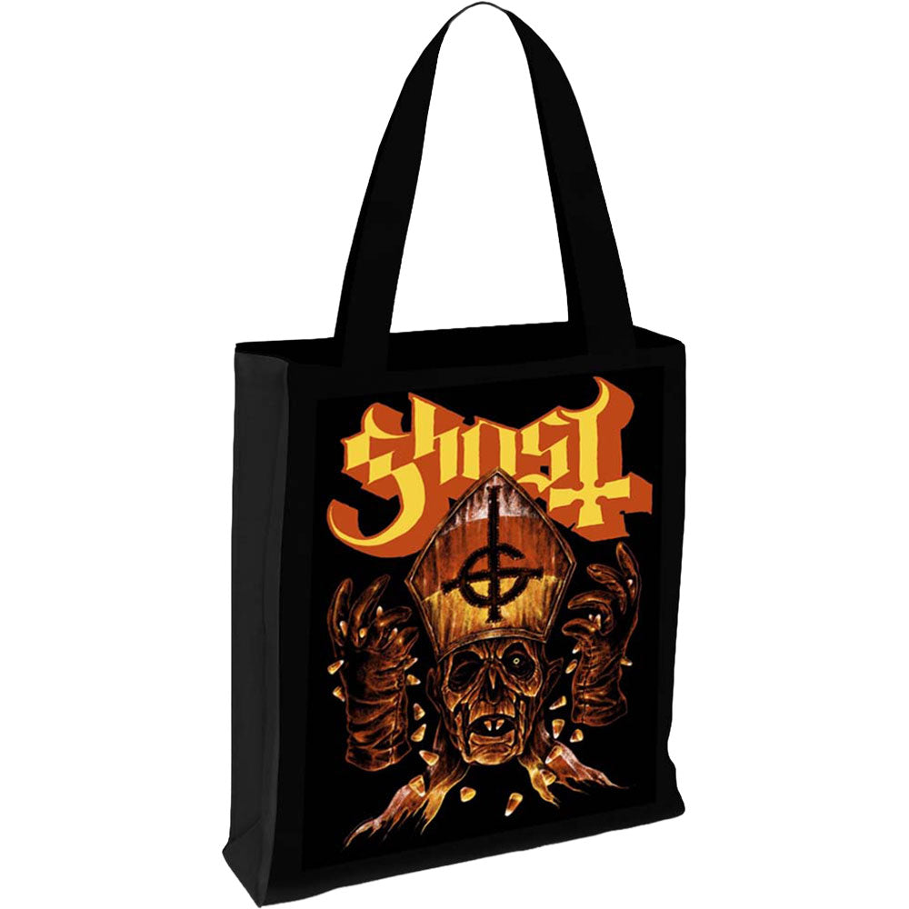 Ghost Tote Bag Candy Corn (Black)