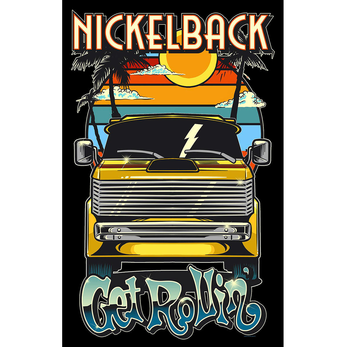 Nickelback Textile Poster: Get Rollin