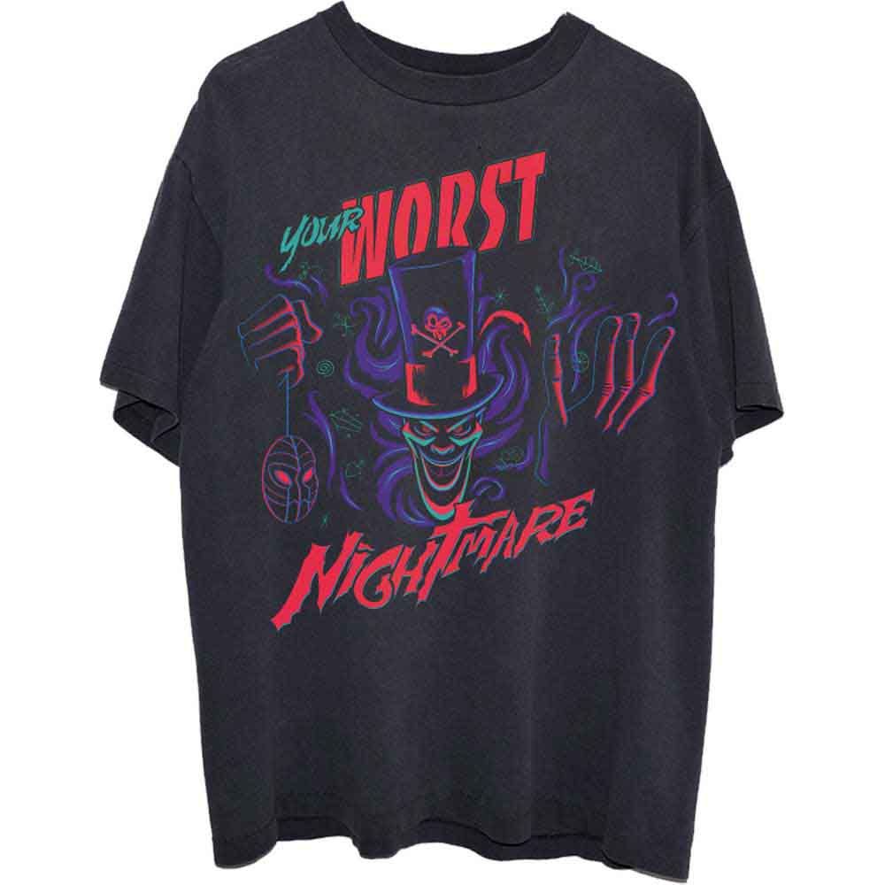 Disney Unisex T-Shirt Princess & The Frog Dr Facilier Worst Nightmare Black (XL)