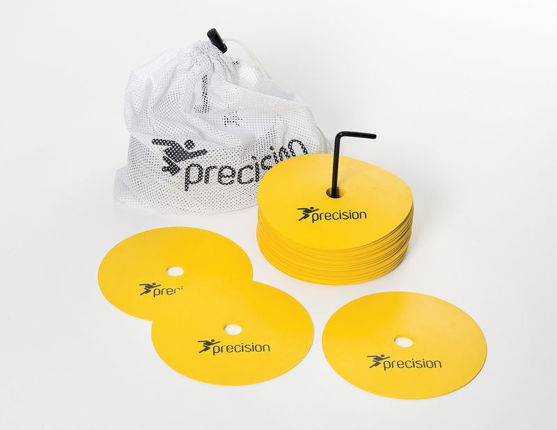 Precision Round Rubber Marker Discs - Yellow - Medium (20pc)