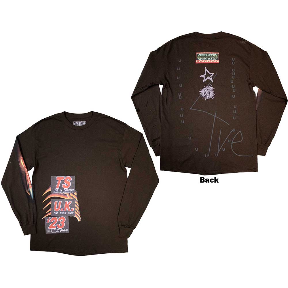 Travis Scott Unisex Long Sleeve T-Shirt Summer Run 2023 London Brown (L)