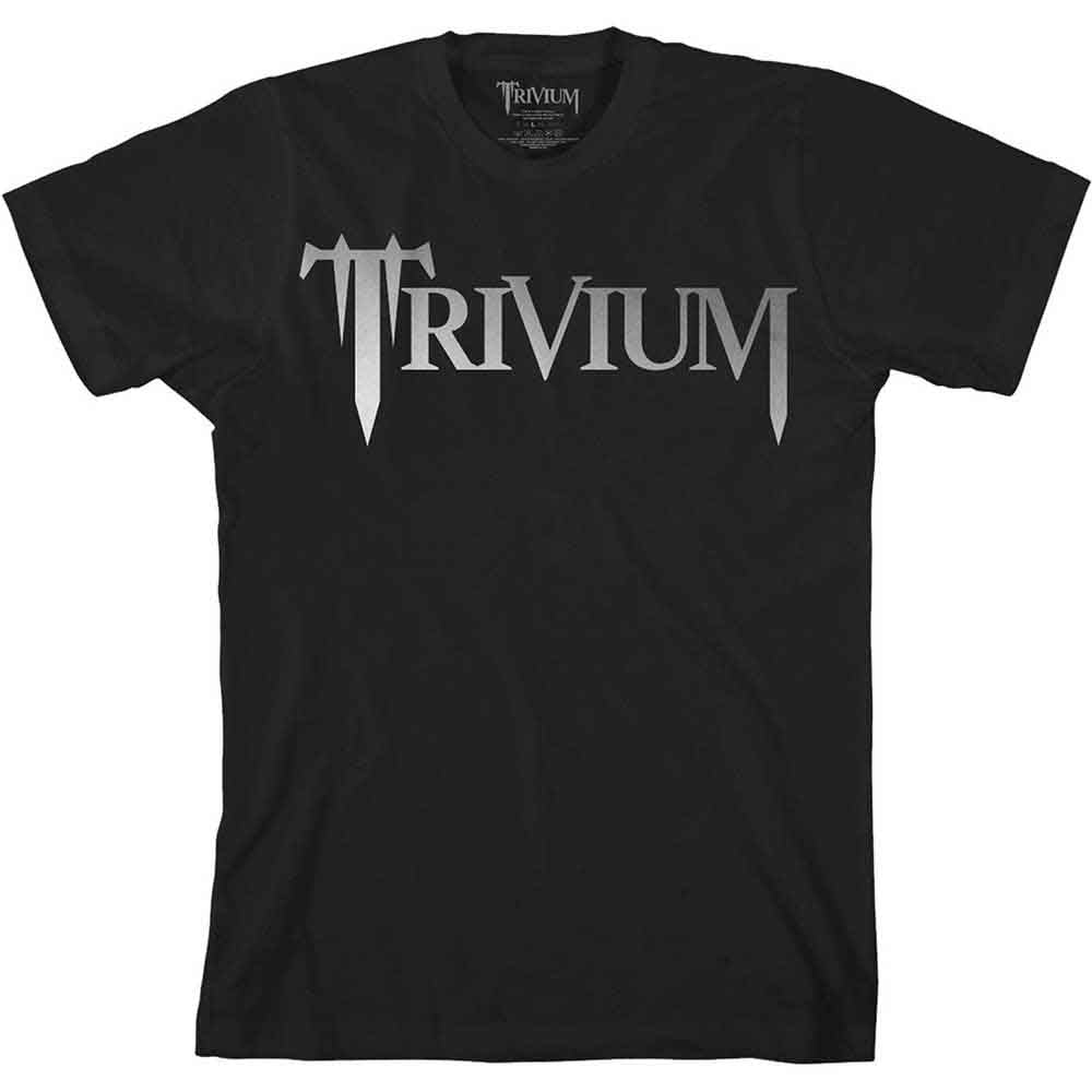 Trivium Unisex T-Shirt Classic Logo (Metalic Print) Black (S)