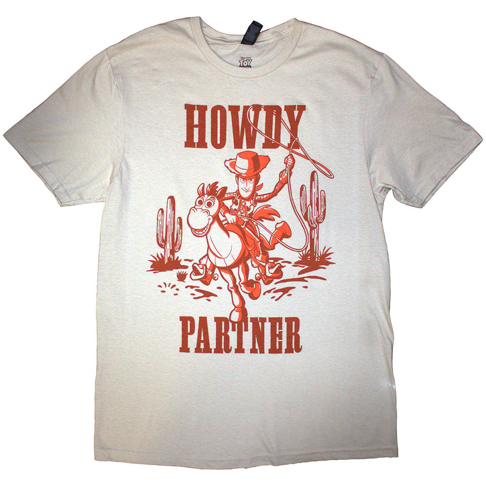 Disney Unisex T-Shirt Toy Story Howdy Partner Natural (XL)