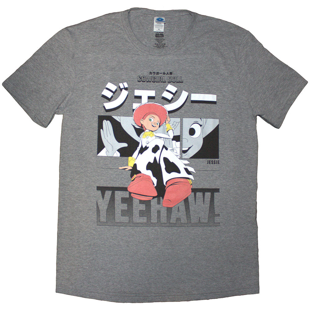 Disney Unisex T-Shirt Toy Story Jessie Yeehaw Grey (XL)