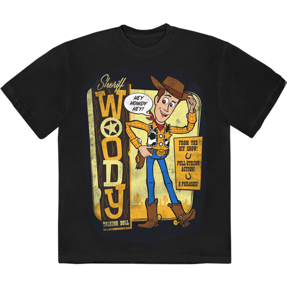 Disney Unisex T-Shirt Toy Story - Sheriff Woody Black (M)