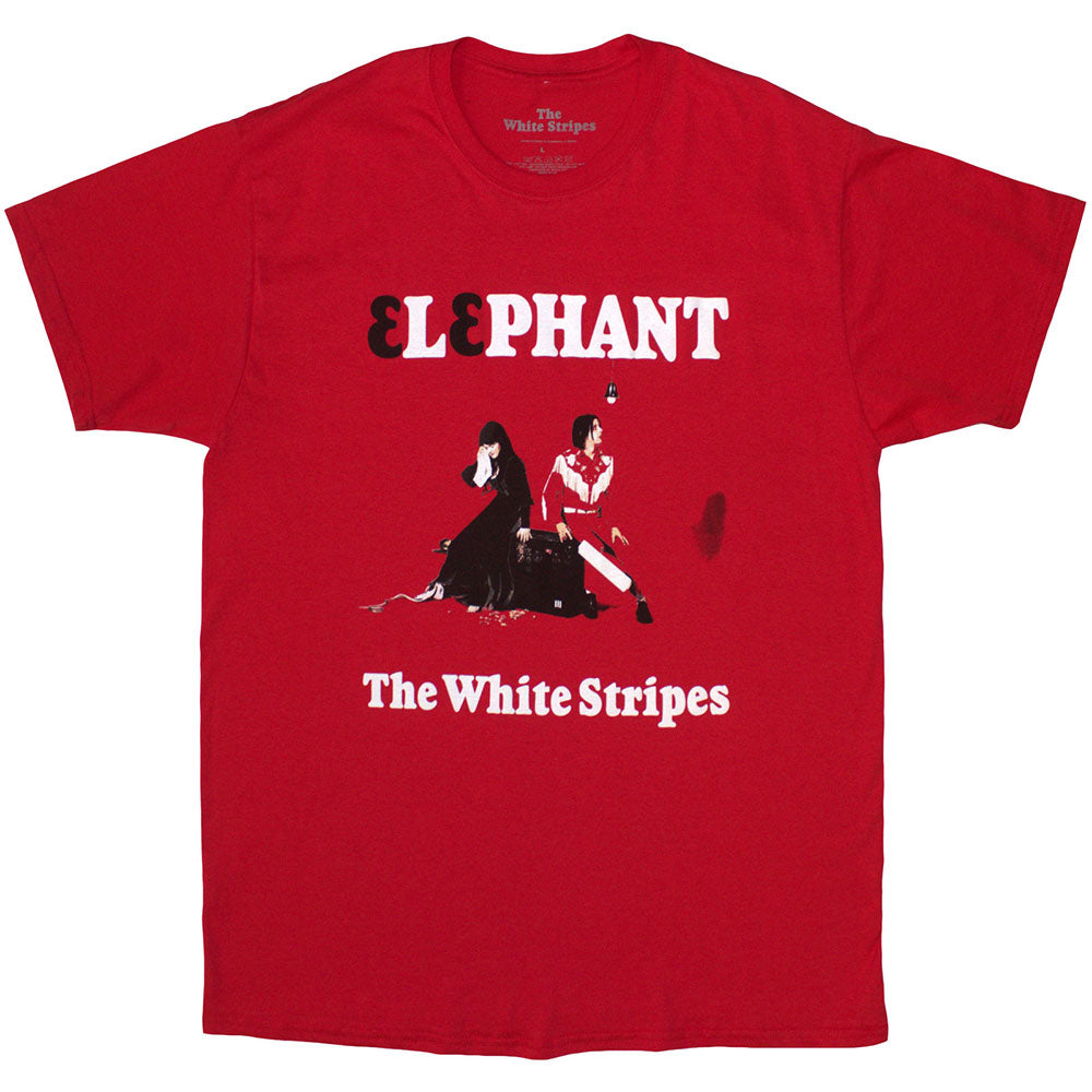 The White Stripes Unisex T-Shirt Elephant Red (M)
