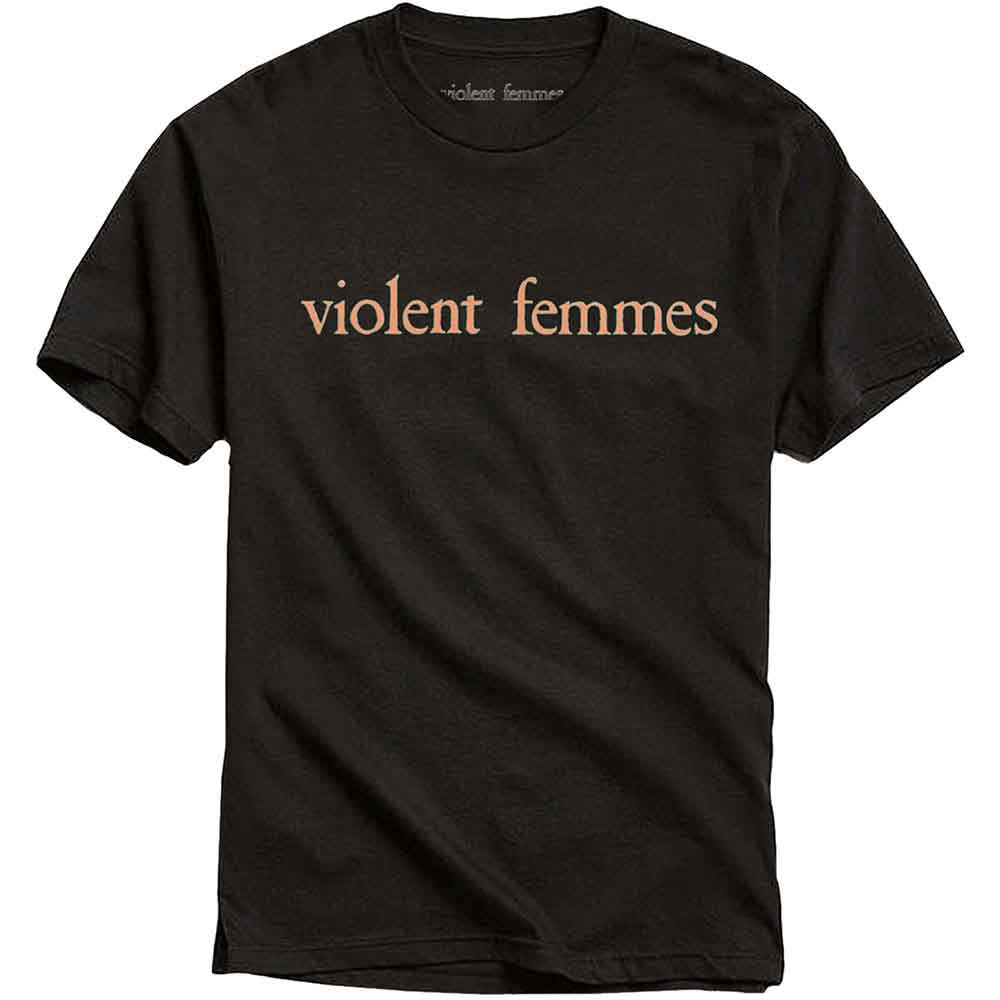 Violent Femmes Unisex T-Shirt Salmon Pink Vintage Logo Black (XXL)