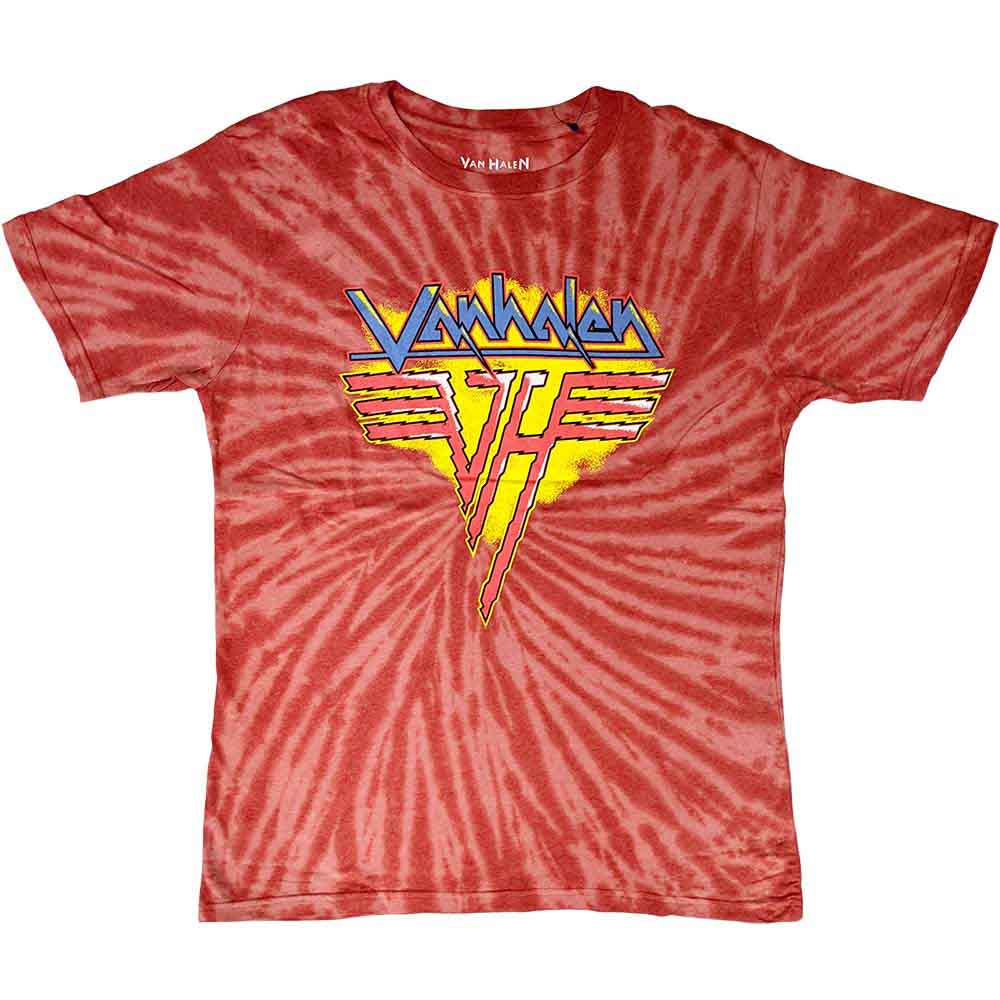Van Halen Unisex T-Shirt Jagged Logo (Wash Collection) Red (XL)
