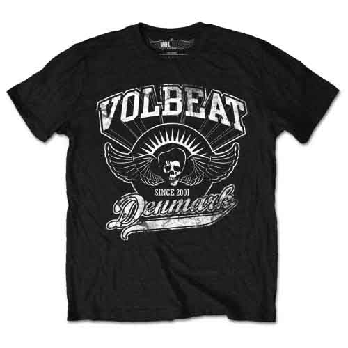 Volbeat Men's T-Shirt Rise from Denmark Black (XXL)