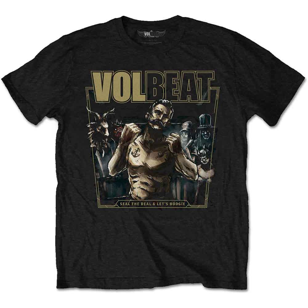 Volbeat Mens T-Shirt Seal the Deal Black (L)