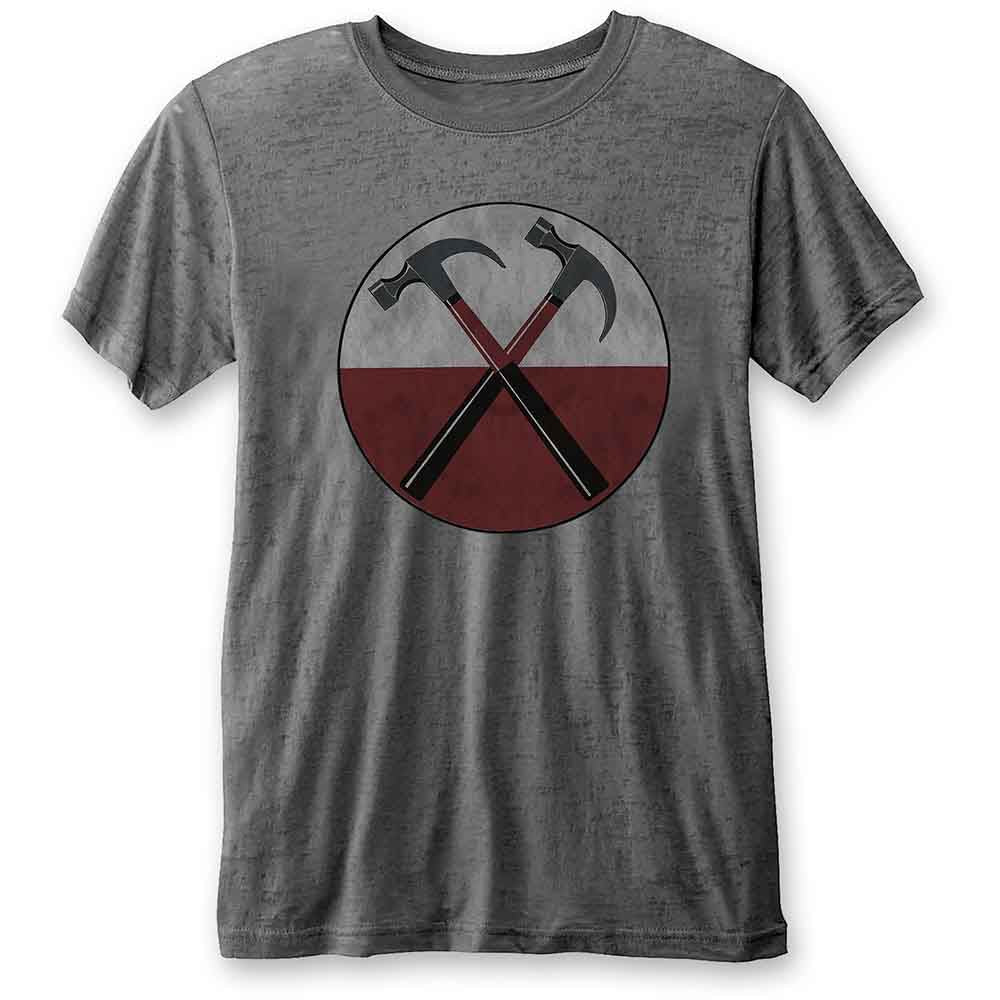 Pink Floyd Unisex T-Shirt The Wall Hammers (Burn Out) Grey (XL)