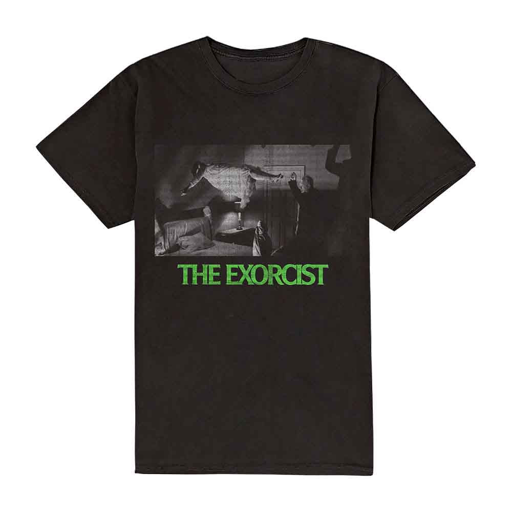 Warner Bros Unisex T-Shirt The Exorcist Graphic Logo Black (XXL)