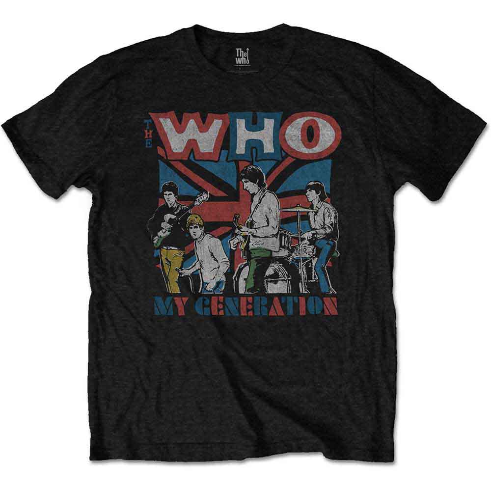 The Who Men's T-Shirt My Generation Sketch Black (S)