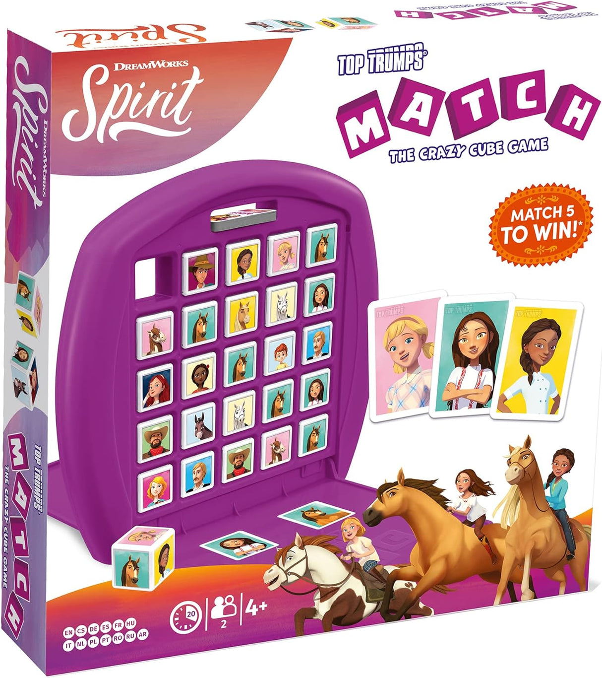 Top Trumps Match Dreamworks Spirit Game