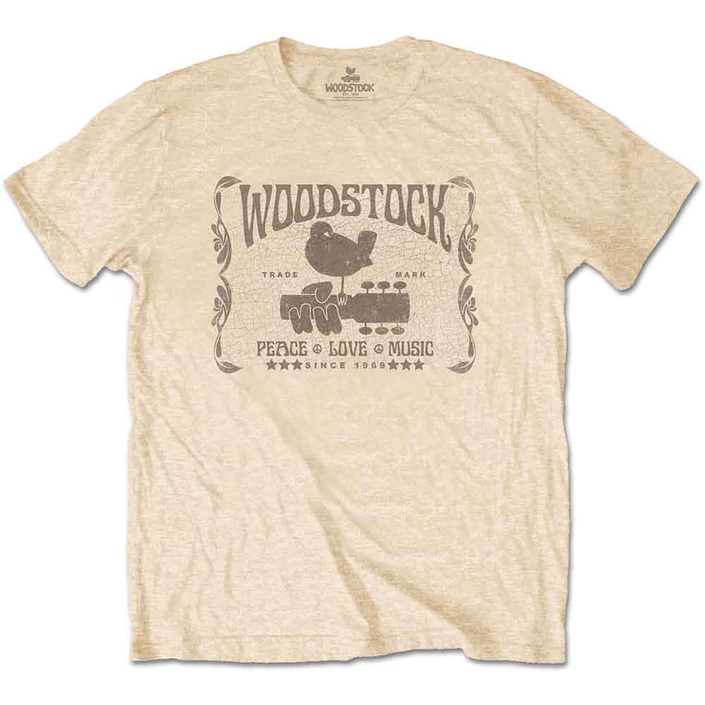 Woodstock Unisex T-Shirt Since 1969 Yellow (S)