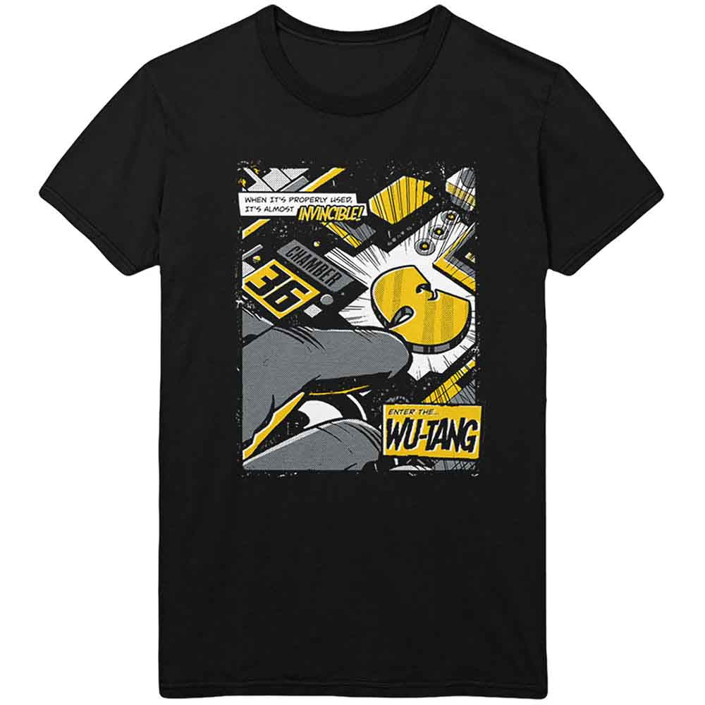 Wu-Tang Clan Unisex T-Shirt Invincible Black (XL)