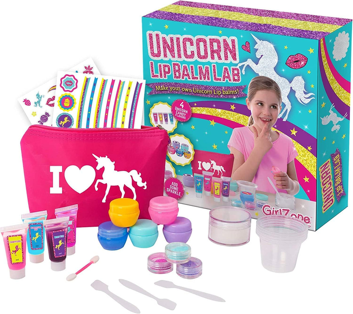 GirlZone Unicorn Lipbalm Lab Lip Balm Making Kit