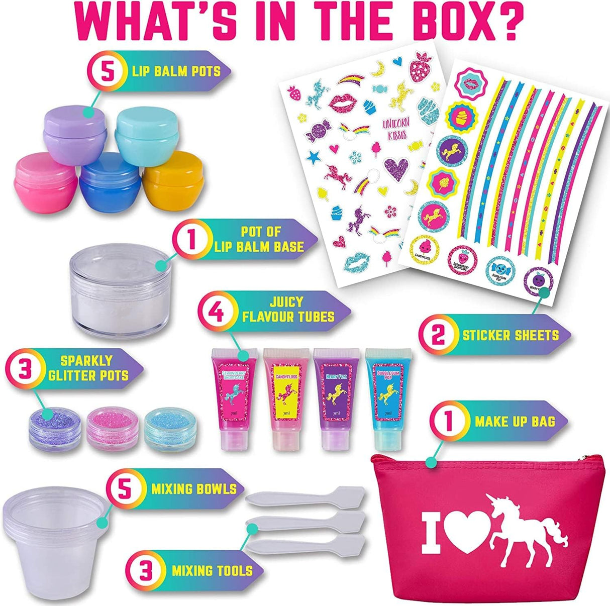 GirlZone Unicorn Lipbalm Lab Lip Balm Making Kit