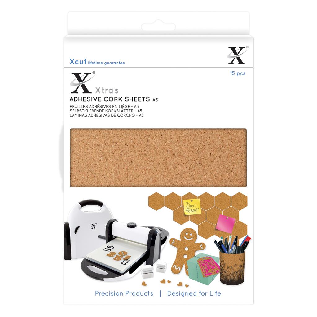 Xcut Xtras A5 Adhesive Cork Sheets (15shts)