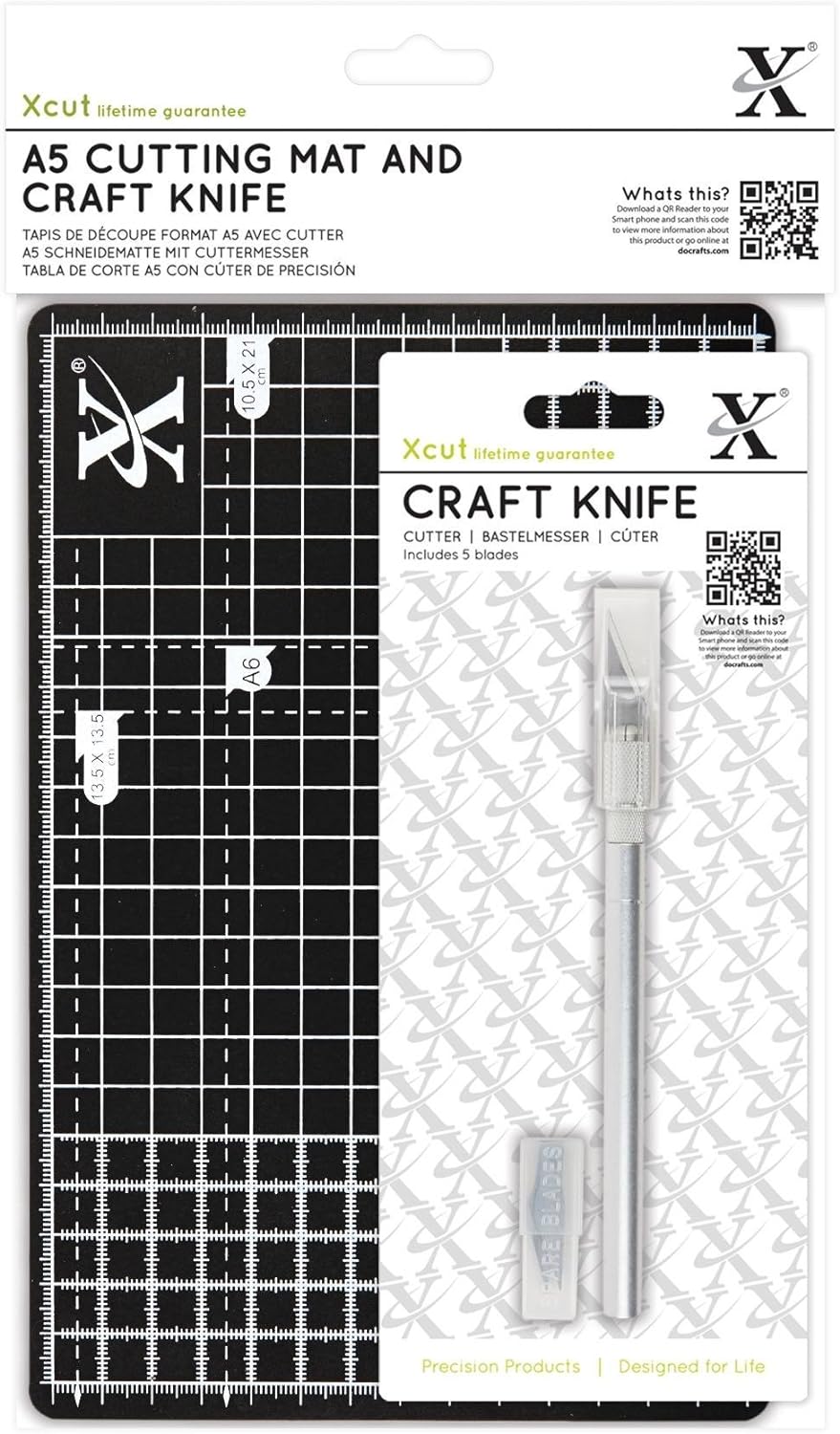 Xcut A5 Cutting Mat & Craft Knife Set