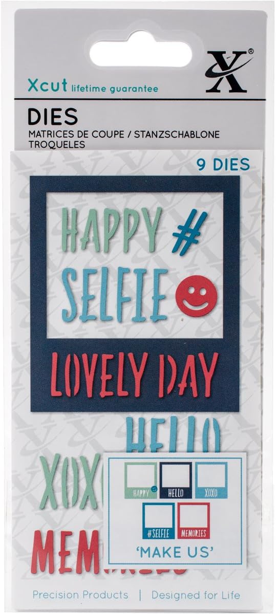Xcut Small Dies - Selfie Frame & Sentiments