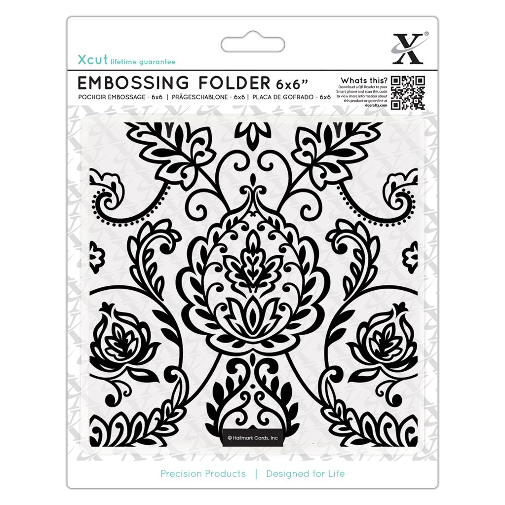 Xcut 6" x 6" Embossing Folder - Arts & Crafts Tile