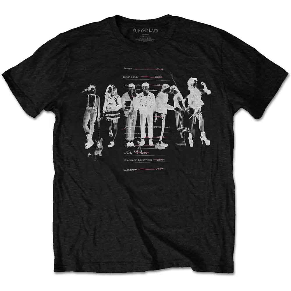 Yungblud Unisex Eco T-Shirt Weird Tracklist Black (L)
