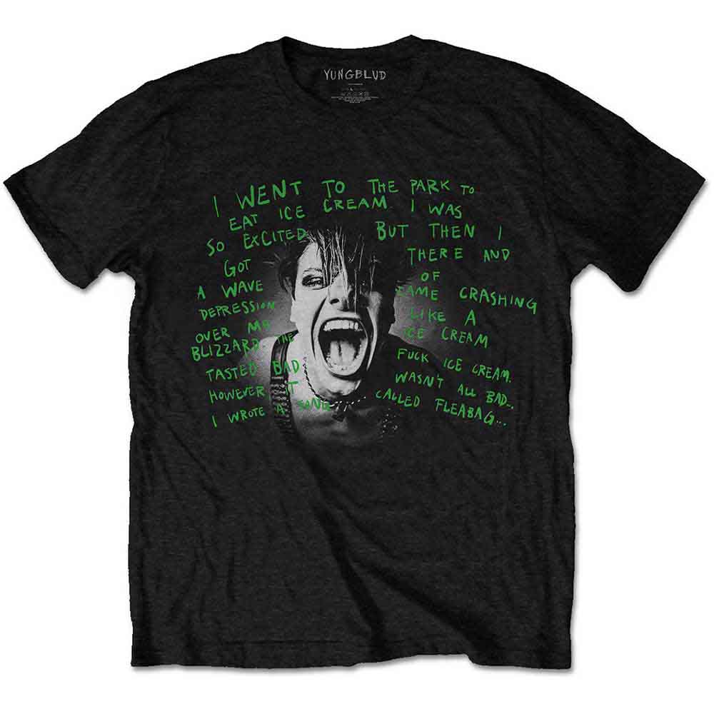Yungblud Unisex T-Shirt Lyric Photo Black (XXL)