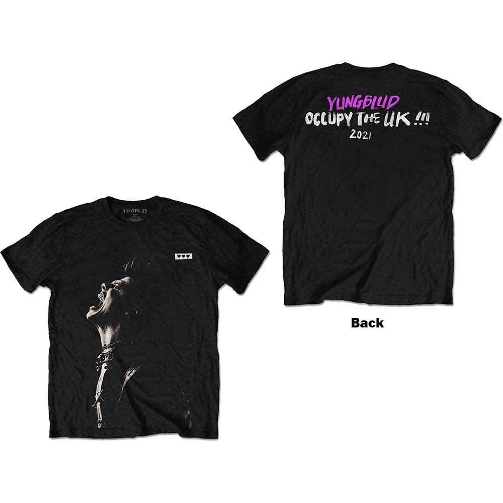 Yungblud Unisex T-Shirt Occupy the UK (Back Print) Black (M)