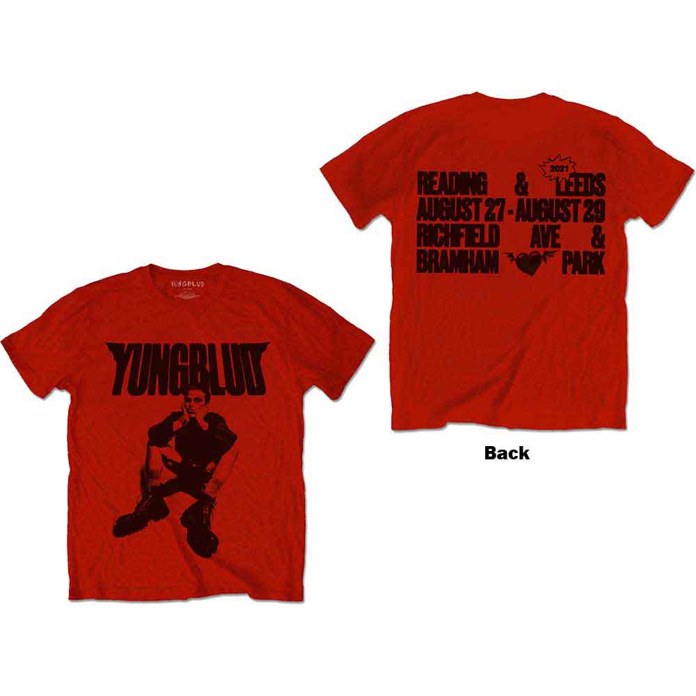 Yungblud Unisex T-Shirt R-U-OK? (Back Print) Red (S)